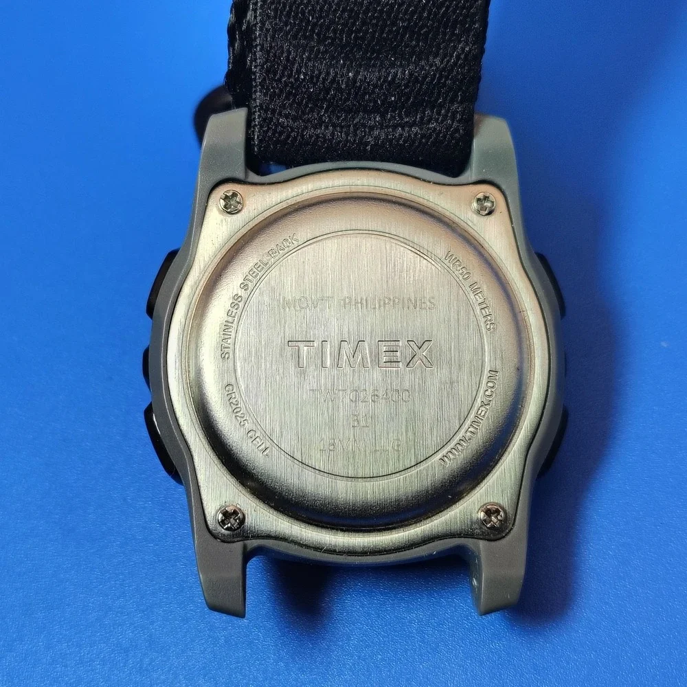 Vintage 2016 Timex Indiglo Mens 33mm Quartz Field Sport Watch Restored